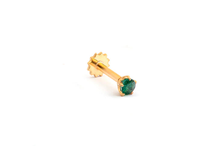 Lush Allure Emerald Nosepin - Nawaz Jewellers