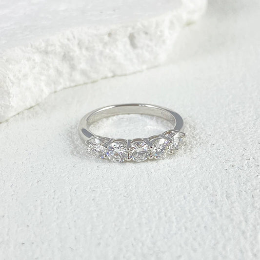 Luminous Lineage Moissanite Band