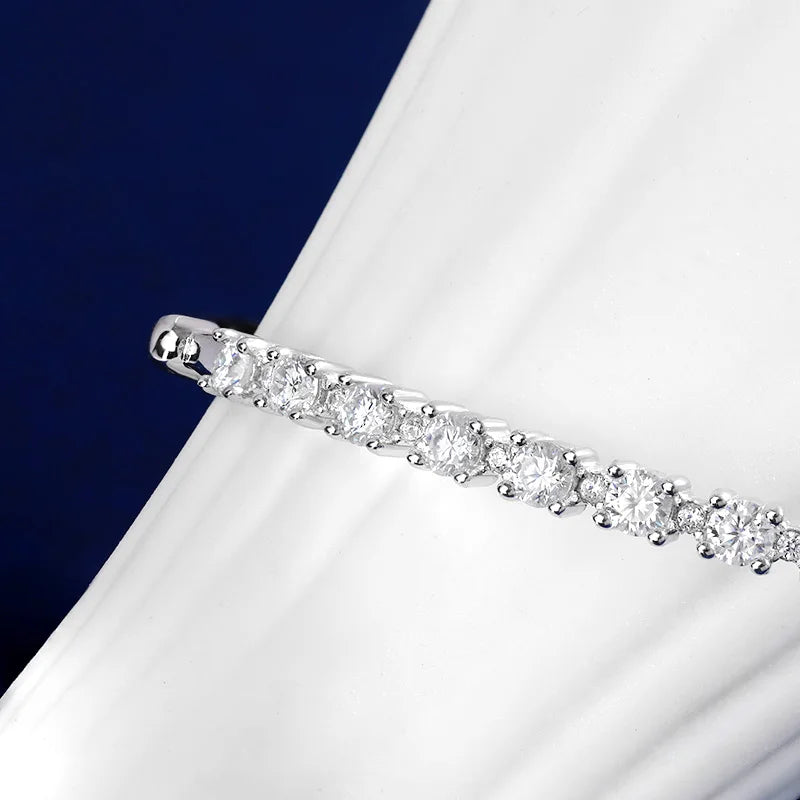 Linear Moissanite Bracelet - Nawaz Jewellers