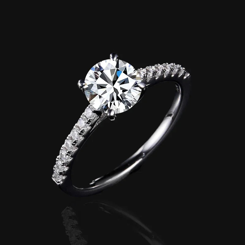 The Internal Embrace Moissanite Ring