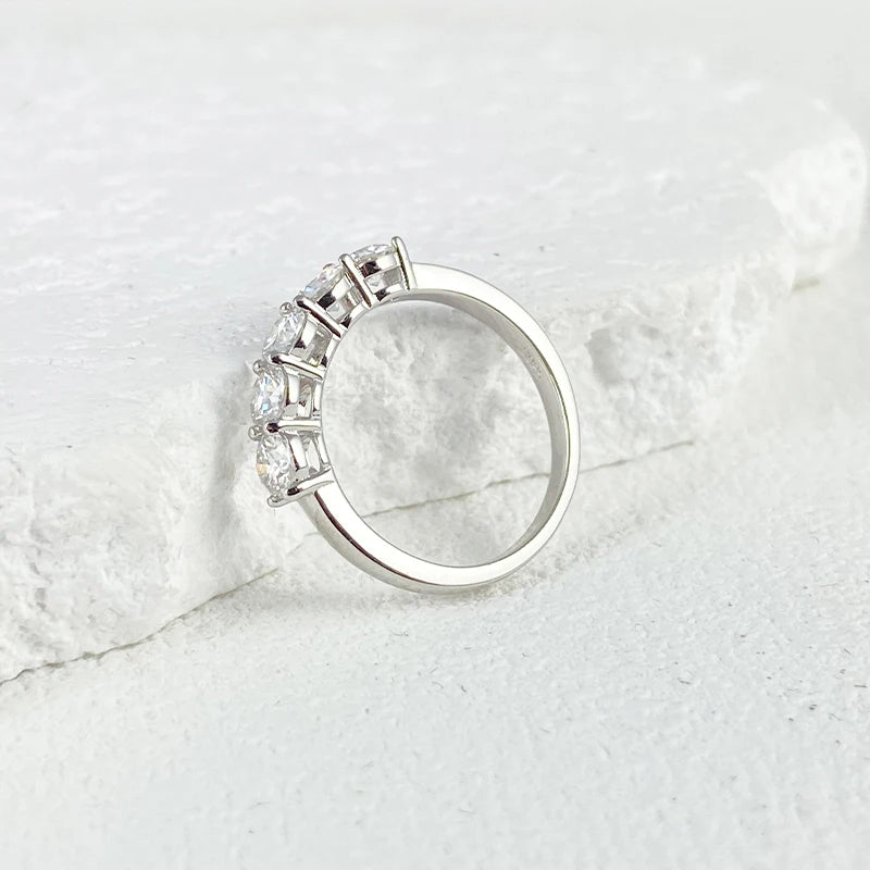 Luminous Lineage Moissanite Band - Nawaz Jewellers