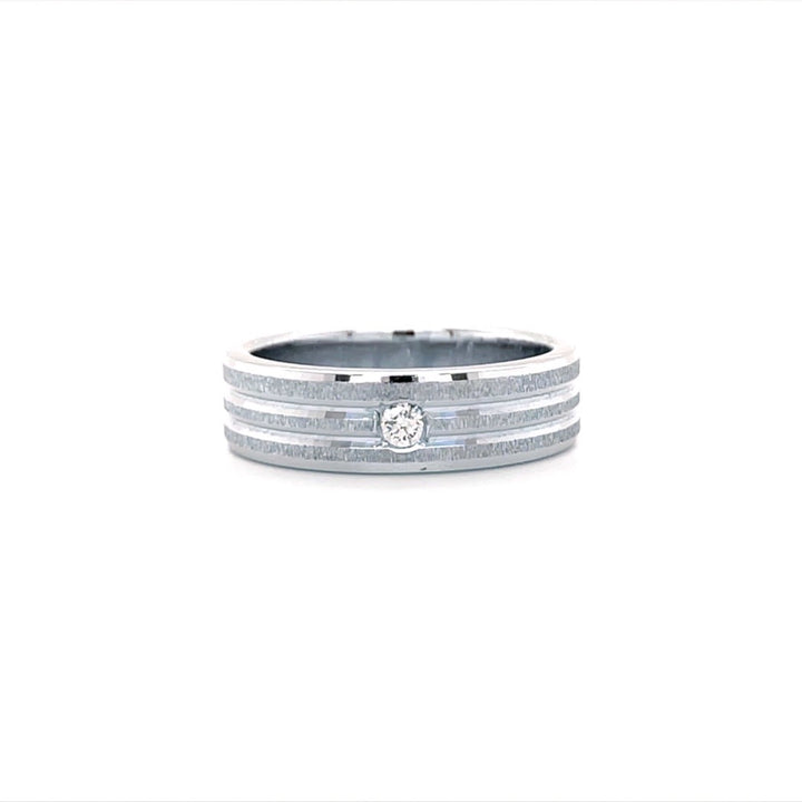 Tri-Line Moissanite Beacon Ring