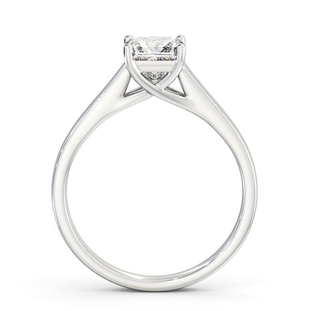 NJW-430 Princess Cut 1.9 Ct Excellent Moissanite Rings - Solitaire Engagement Sterling Silver Rings for Her - Daily Wear Fine Jewelry - Wedding Proposal Rings