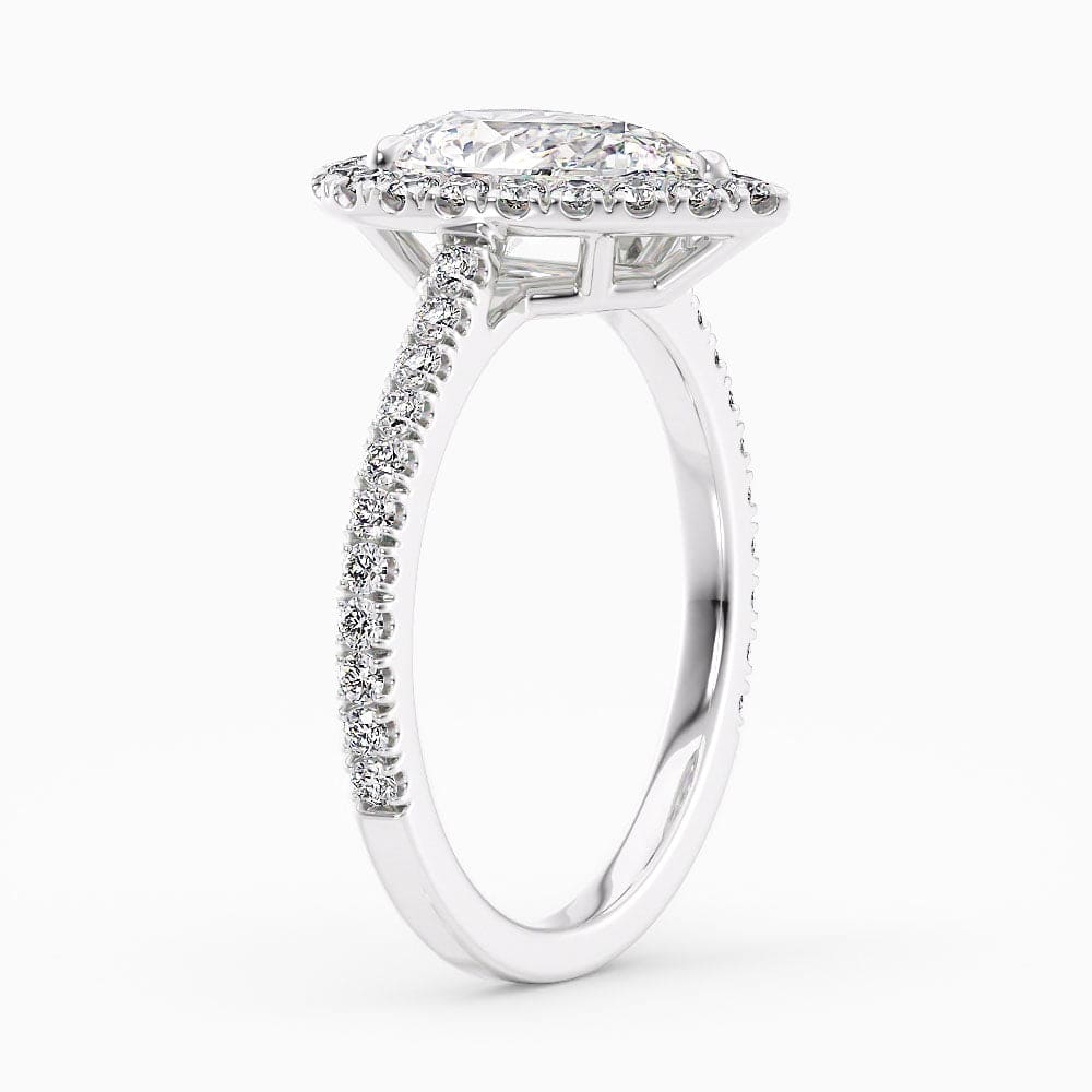 The Round & Sapphire Antique Engagement Ring - Nawaz Jewellers