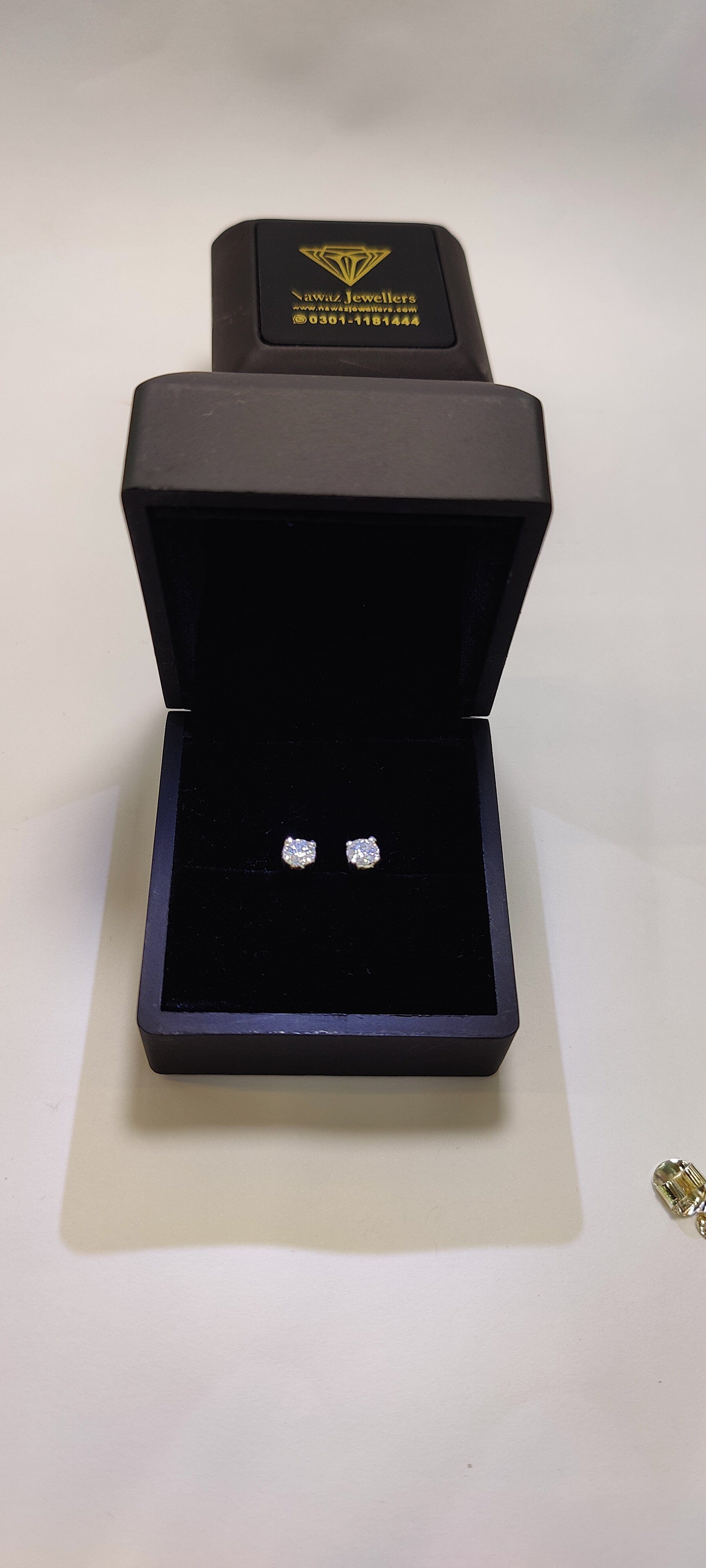 Princess Cut Moissanite Diamond Studs - Nawaz Jewellers