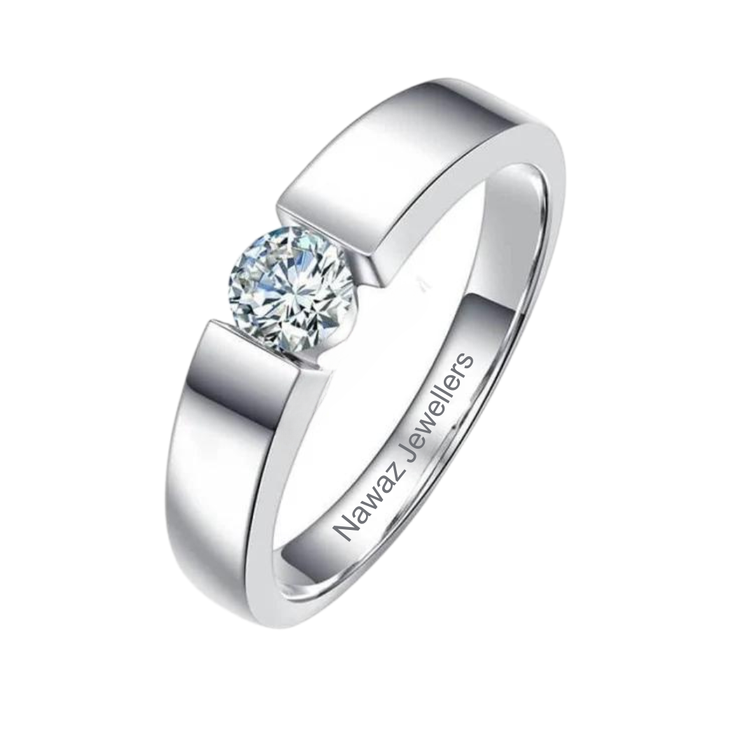 Band Moissanite Ring - Nawaz Jewellers