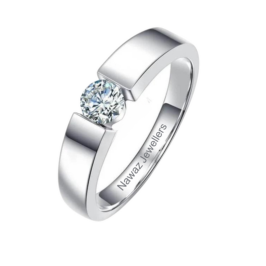 Band Moissanite Ring