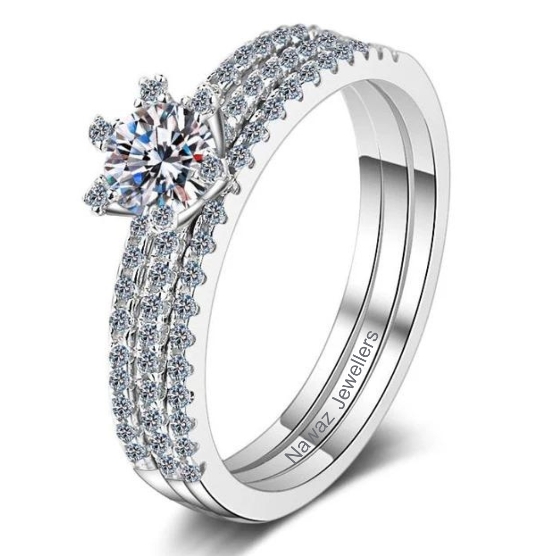 The Eternity-band Moissanite Ring - Nawaz Jewellers