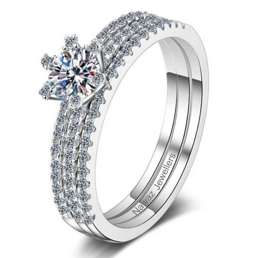 The Eternity-band Moissanite Ring