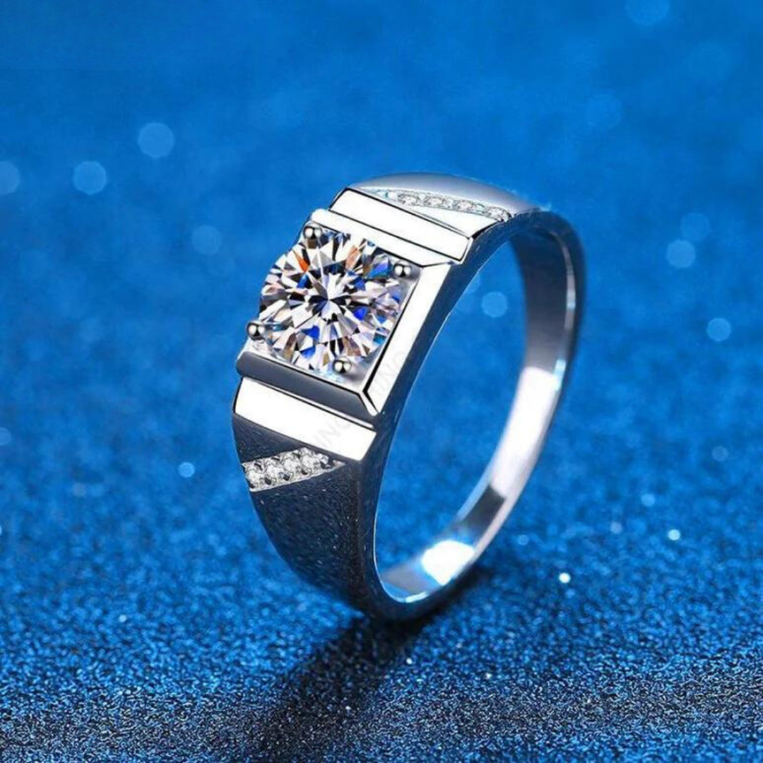 Men's Diamond Accent Wedding Band - Nawaz Jewellers