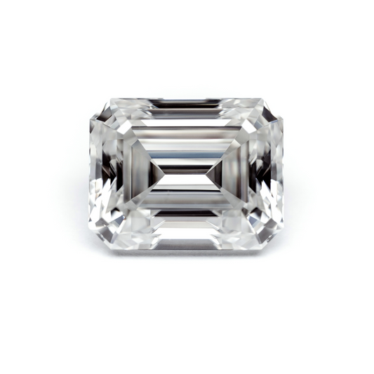 Emerald-Cut Moissanite Diamond