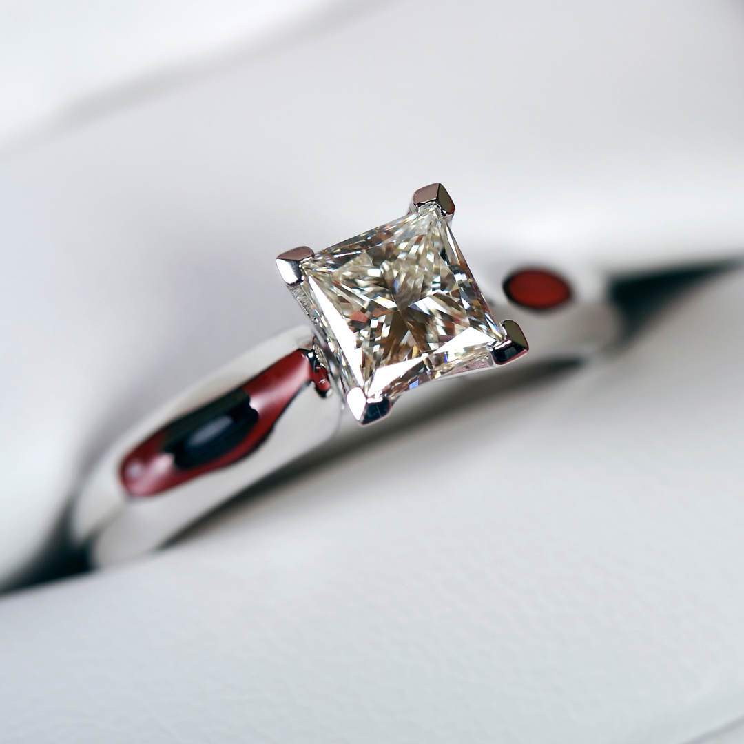 Princess Cut Moissanite Ring - Nawaz Jewellers