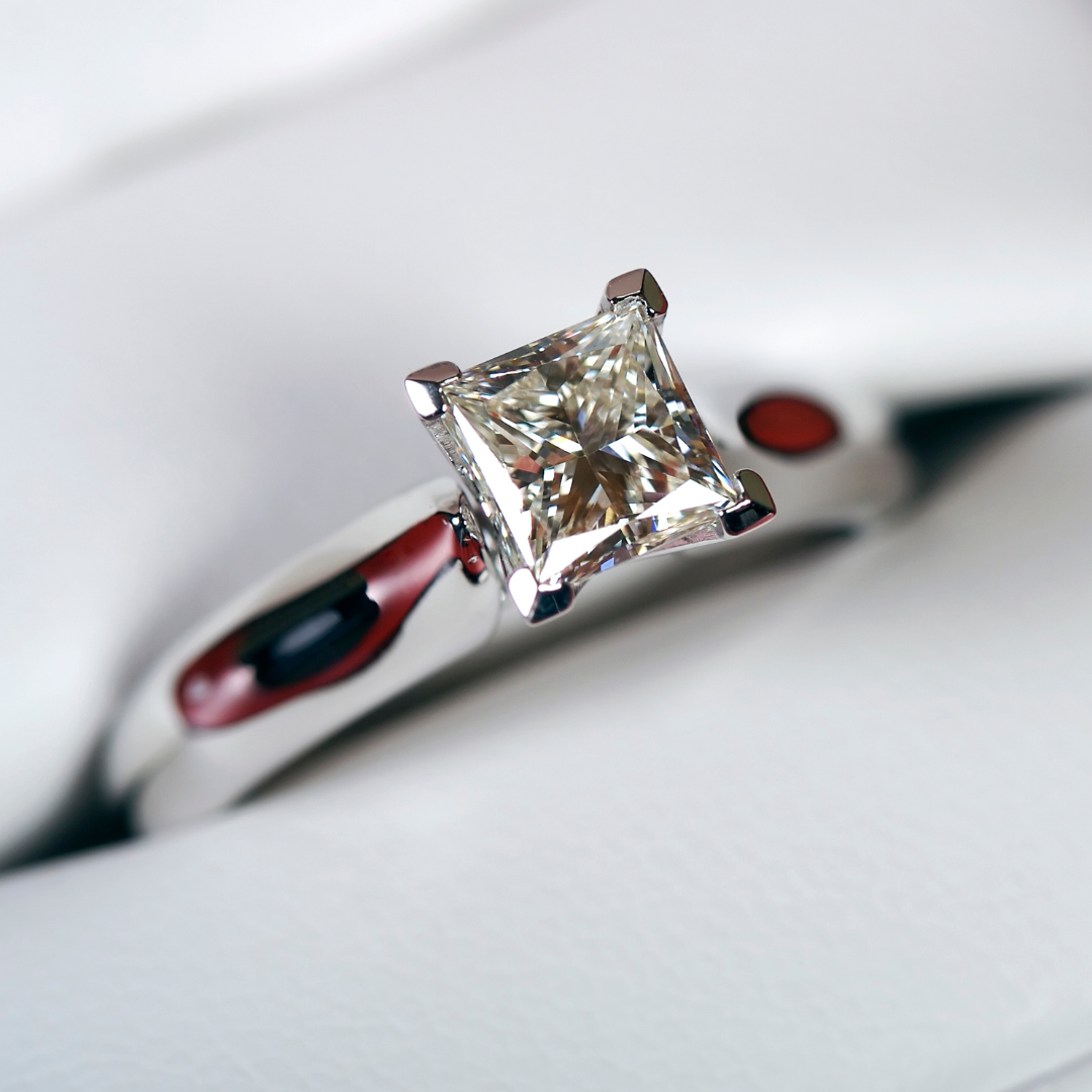 Princess Cut Moissanite Ring