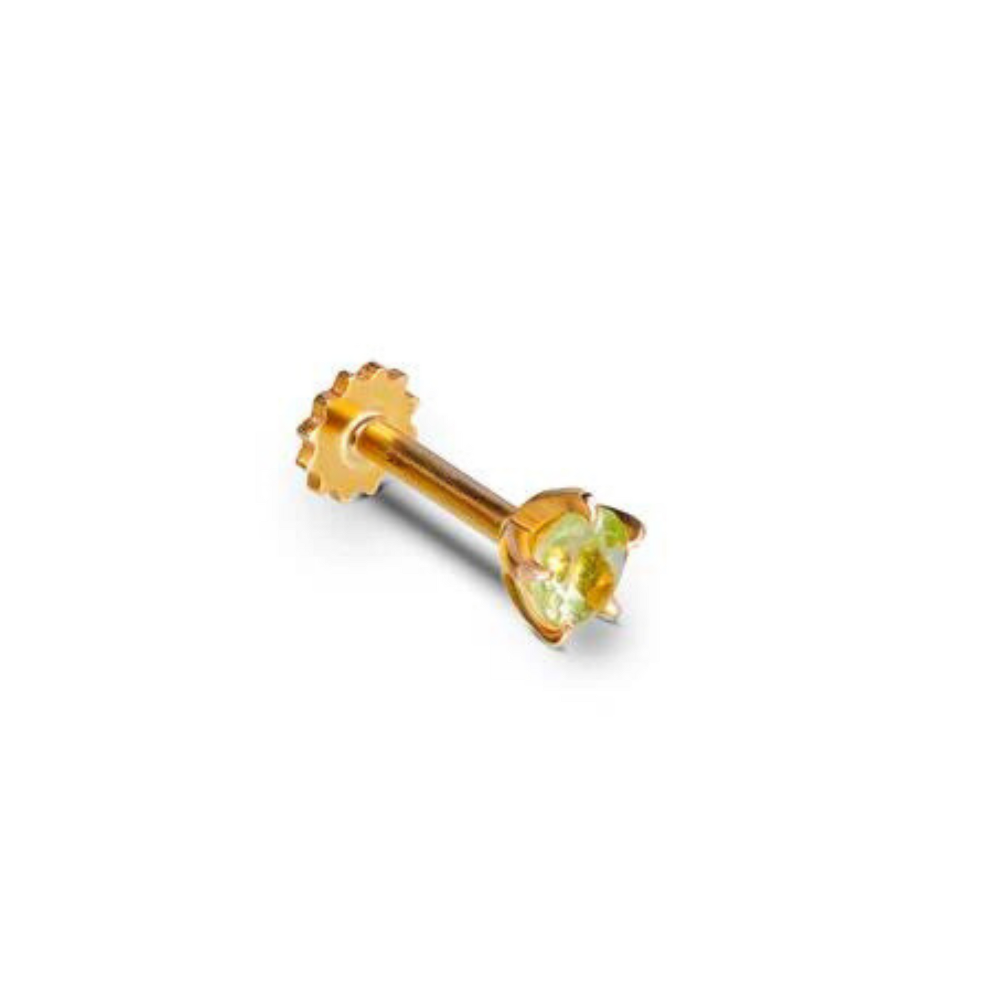 Verdant Virtue Peridot Nosepin - Nawaz Jewellers