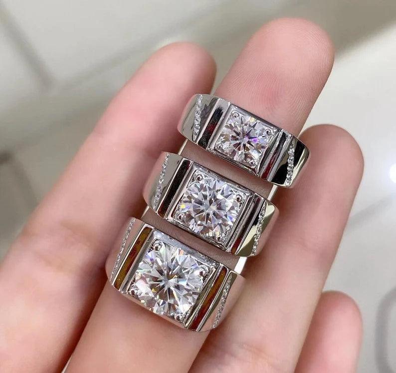 Men's Diamond Accent Wedding Band - Nawaz Jewellers