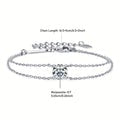 NJB-491 Double-chain Moissanite Bracelet