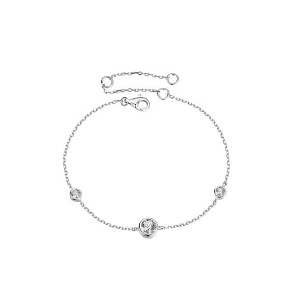 NJB-493 Tri-Moissanite Bracelet