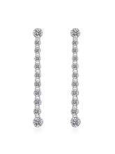 Full Moissanite Earrings for Women S925 Sterling Sliver with Gold Plated Ear Stud Wedding Party Luxury Earring Jewelry