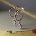Sterling Silver 0.5-1 Carat Moissanite Bubble Earbuckles Fashion Trend Design Light Luxury Sense Casual Temperament Ladies