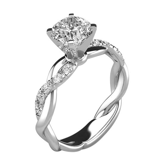 The Eternal Radiance Moissnaite Ring - Nawaz Jewellers