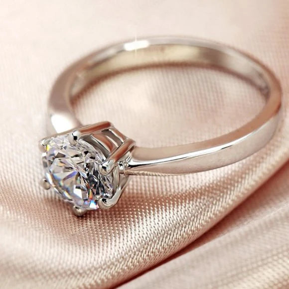 A Solitaire Moissanite Ring - Nawaz Jewellers
