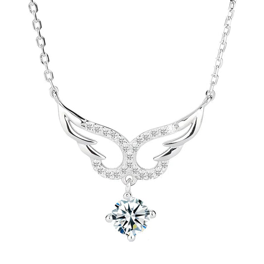 Celestial Wings Moissanite Pendant