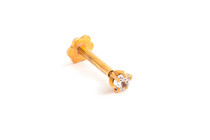 Gold Diamond Nosepin - Nawaz Jewellers