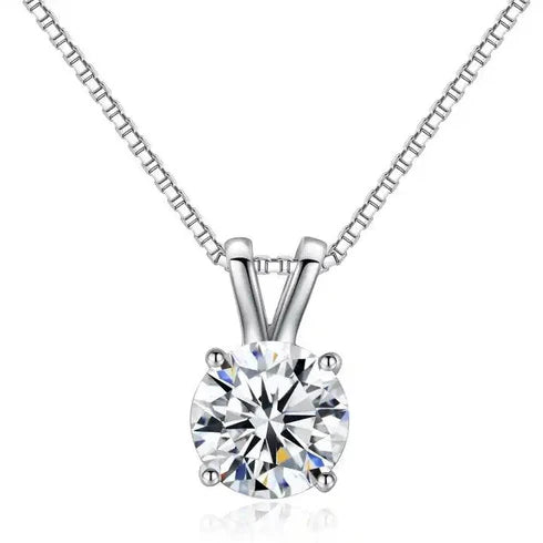 Luminous Harmony Moissanite Pendant - Nawaz Jewellers