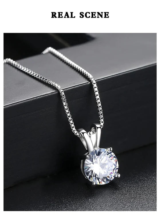Luminous Harmony Moissanite Pendant - Nawaz Jewellers
