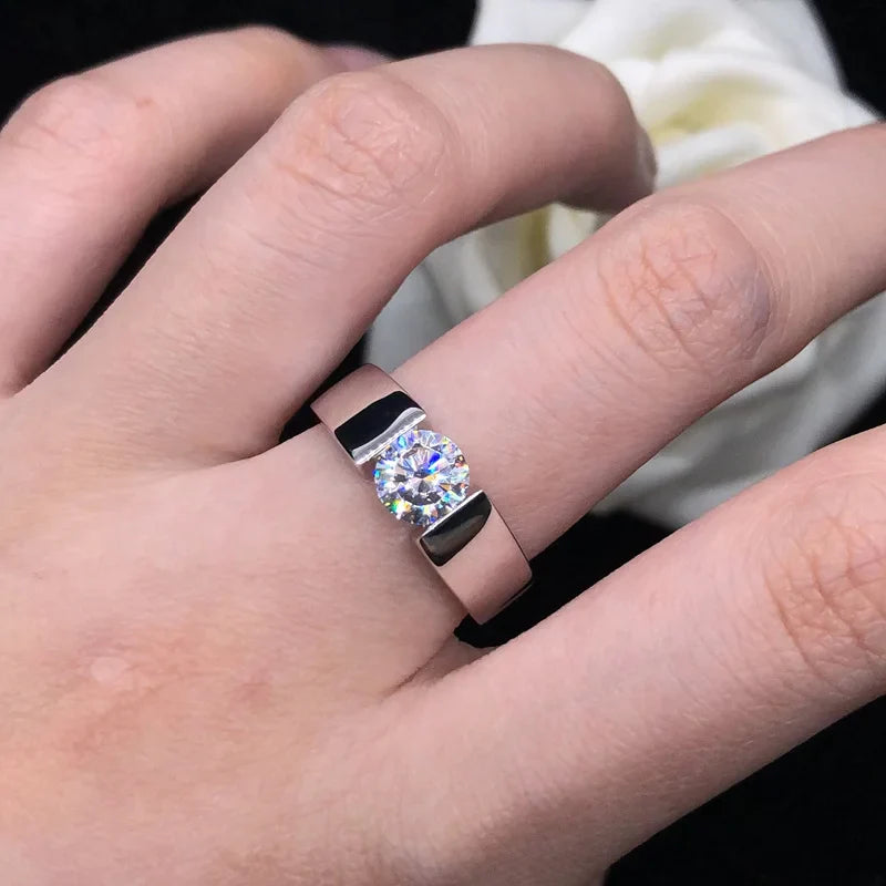 Band Moissanite Ring