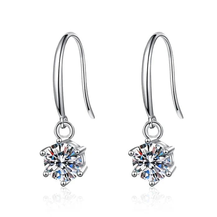 Radiant Moissanite Diamond Earings - Nawaz Jewellers
