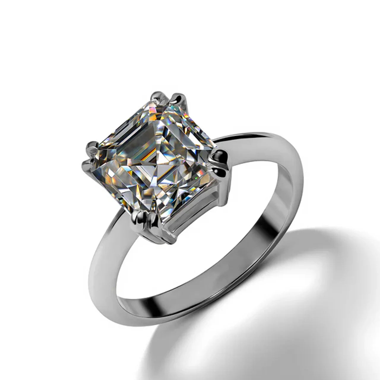 Princess Cut Moissanite Ring - Nawaz Jewellers