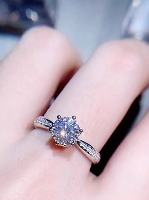 Side-stone Moissanite Ring - Nawaz Jewellers