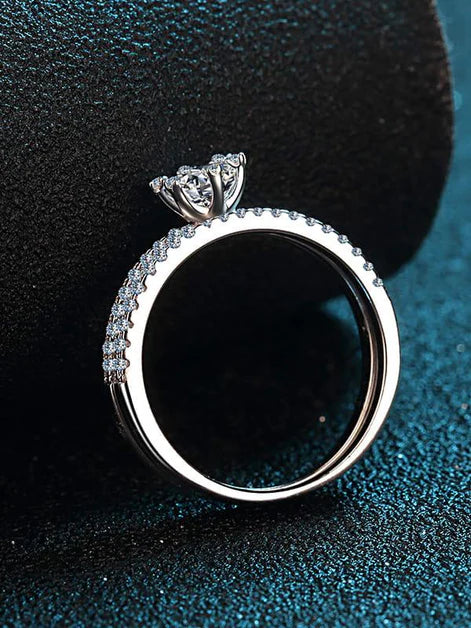 The Eternity-band Moissanite Ring