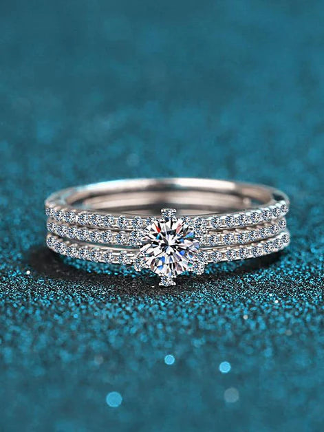 The Eternity-band Moissanite Ring