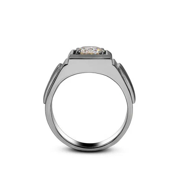 Lucleon Moissanite Men's Band - Nawaz Jewellers